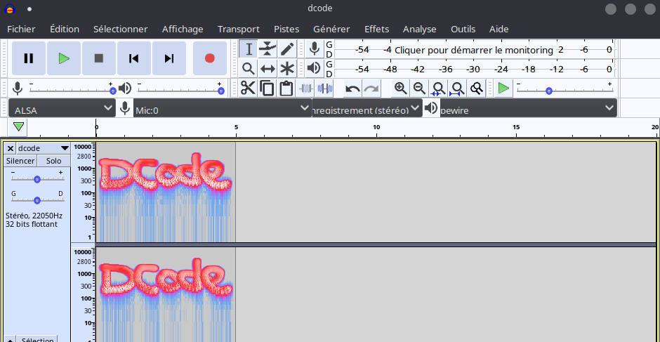 Audacity spectrogram, log scale